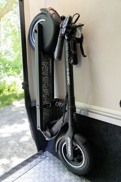 Transporthalterung E-Scooter für Heckgarage