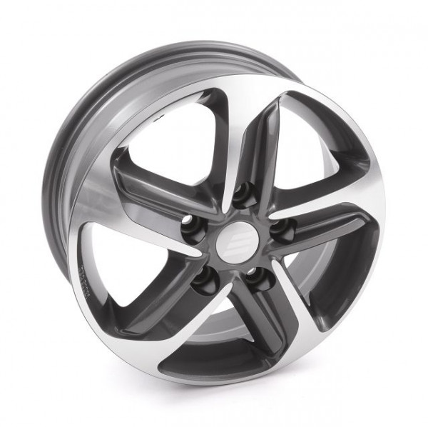 Alloy rims 15" Polished anthracite