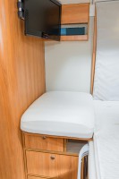 HYMER Spannbettlakenset Duomobil, Set bestehend aus 1 Laken Hubbett und 2 Laken für Fußteile