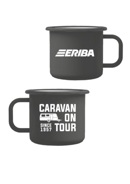 Enamel cup "Caravan since 1957"