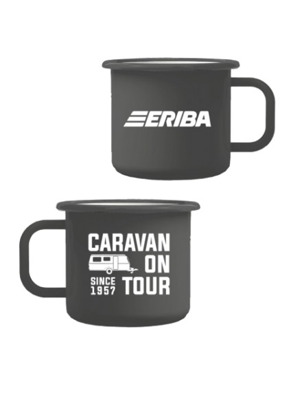 Tasse en émail « Caravan since 1957 »